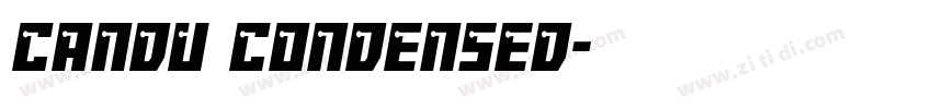 Candu Condensed字体转换